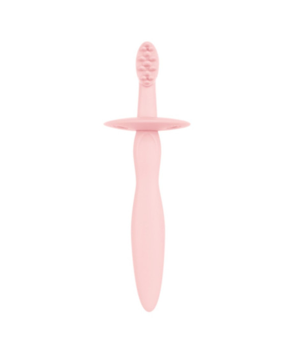 Canpol Brosse à dents en silicone "Rose"