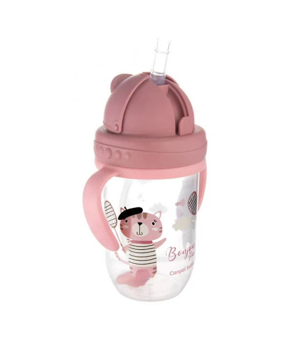 Canpol Tasse avec Paille "Fille 6m+" 270ML