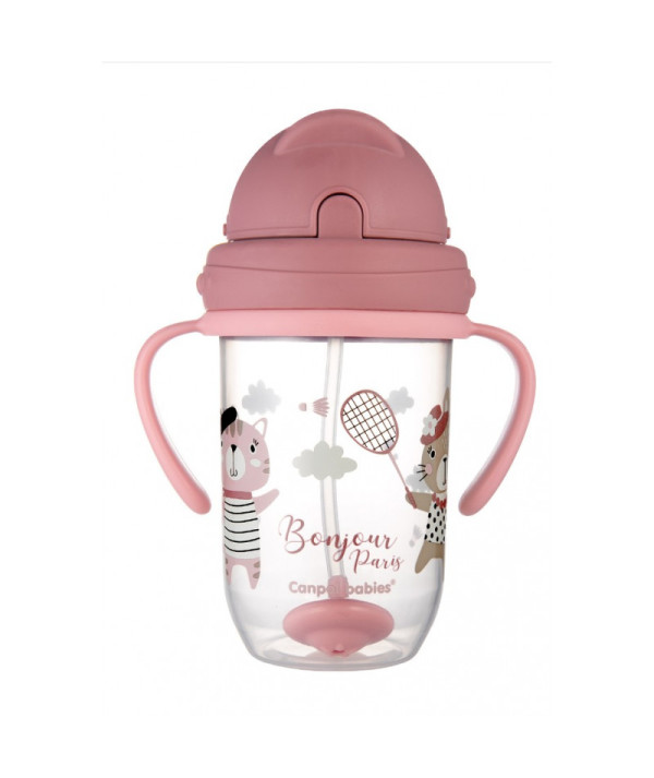 Canpol Tasse avec Paille "Fille 6m+" 270ML