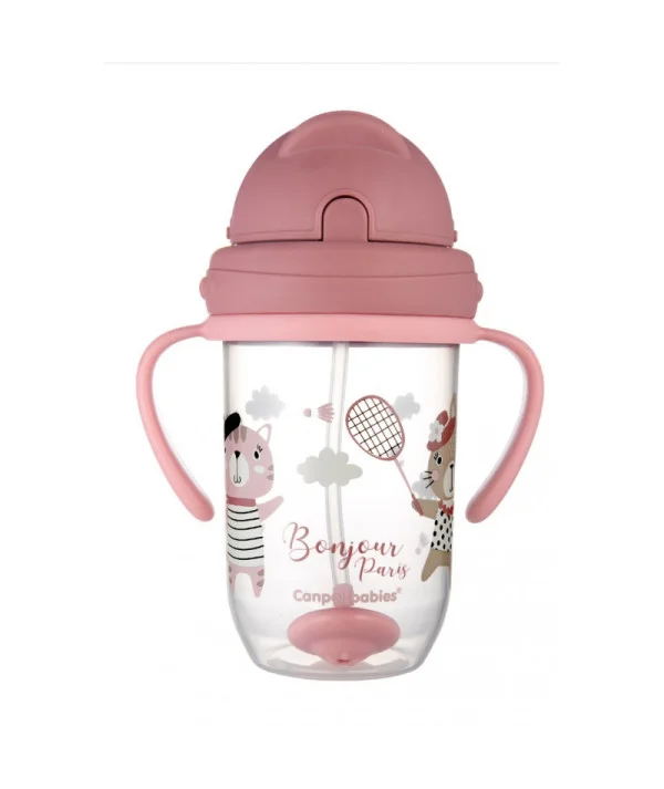 Canpol Tasse avec Paille "Fille 6m+" 270ML