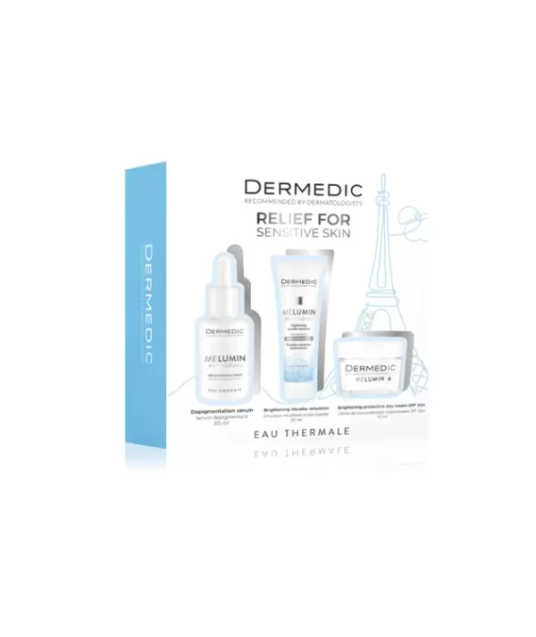 DERMEDIC COFFRET MELUMIN ANTI TACHE PEAU SENSIBLE