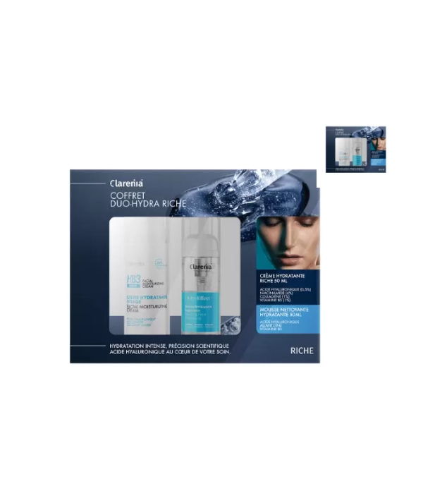 CLARENIA COFFRET DUO-HYDRA LEGERE+MOUSSE HYDRATANTE 50ML(OFFERT)
