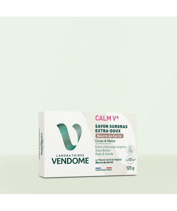 VENDÔME - CALM V+ - Savon Surgras Extra-Doux Beurre De Karité