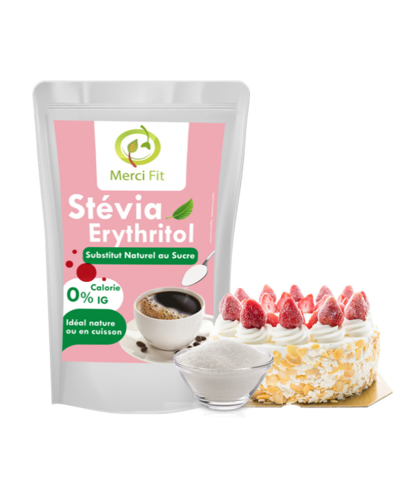 MERCI FIT Sucre stévia/erythritol en poudre