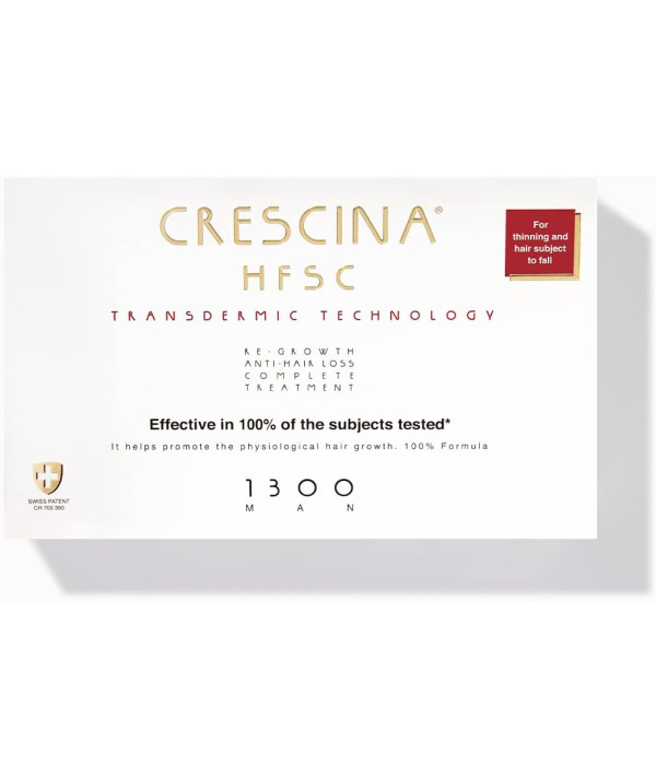 Crescina HFSC Transdermic Technology Physiologique Croissance des Cheveux 200 Femmes 20 Fioles