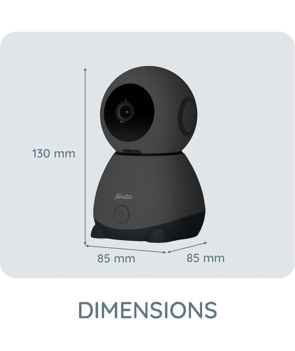 Alecto SMARTBABY10BK Babyphone WiFi avec caméra HD