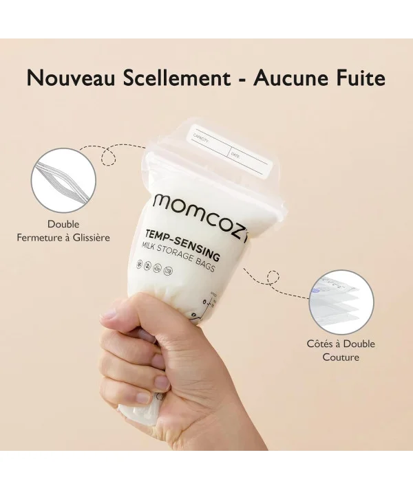 Momcozy Sachets de Congélation Lait Maternel 180mL
