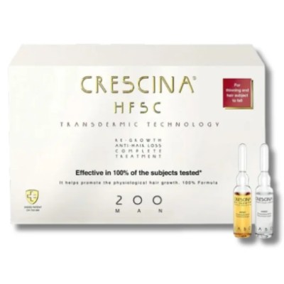 CRESCINA TTT COMPLET (ANTI CHUTE+REPOUSSE) 200 HOMME 10 +10 AMPOULES