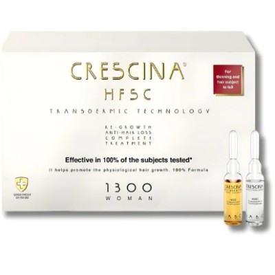 CRESCINA TTT COMPLET (ANTI CHUTE+REPOUSSE) 1300 femme 10 +10 AMPOULES