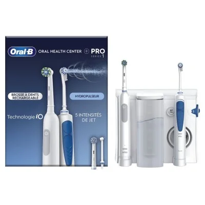Oral-B Brosse à dent élecrtrique Combiné Dentaire PRO 700 + Waterjet