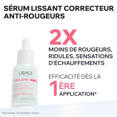 Uriage ROSELIANE SÉRUM LISSANT CORRECTEUR ANTI-ROUGEURS