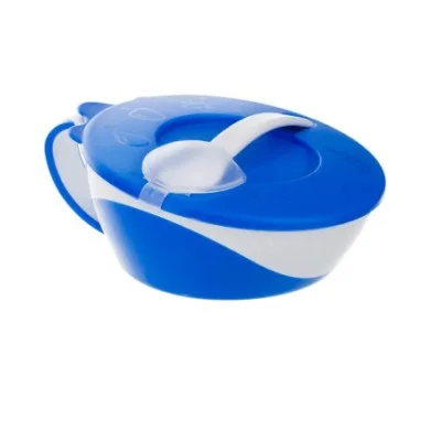 CANPOL Bol bleu avec Cuillère et Couvercle-31/406_blu