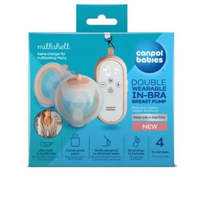 CANPOL Tire-lait sans fil mains libres double