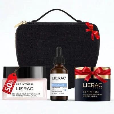LIERAC COFFRET SERUM ANTI TACHES 30ML+LIFT INTEGRAL LE GEL CREME 50ML (-50%)+PREMIUM CREME VOLUPTUEUSE 15ML (OFFERT)