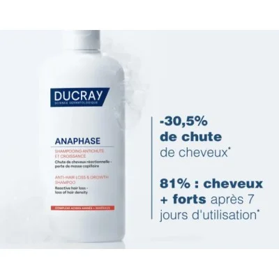 Ducray ANAPHASE Shampooing Anti Chute et Croissance Chute de Cheveux Réactionnelle 200ML