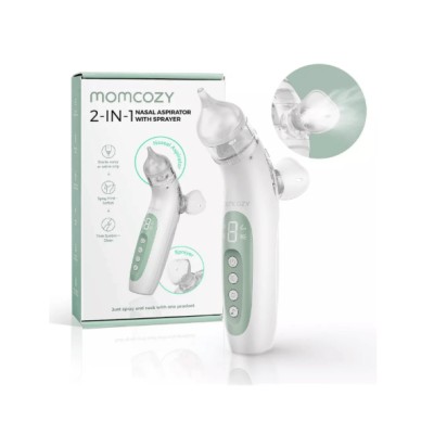 Aspirateur Nasal Bébé 2-en-1 Momcozy avec Spray