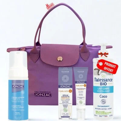 JONZAC TROUSSE HYALU ACTIV C SERUM 30ML+REHYDRATE MOUSSE NETTOYANTE 150ML+LAIT CORPS 400ML (OFFERT)
