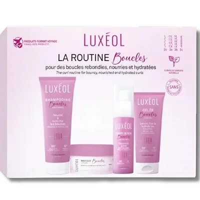 LUXEOL COFFRET ROUTINE BOUCLES FORMAT VOYAGE