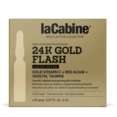 LaCabine 24K Gold Flash Édition Limitée 10 Ampoule