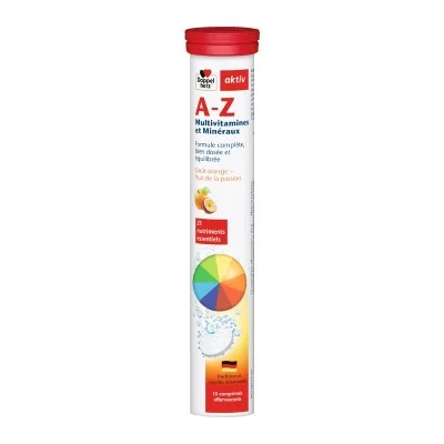 AKTIV A-Z MULTIVITAMINES ET MINERAUX 15 COMPRIMES EFFERVESCENTS