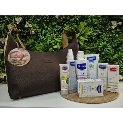 MUSTELA Sac Maternité Mommy Bag 5ème Édition - Coffret Complet Soins Bébé