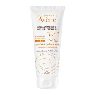 AVENE SOLAIRE LAIT MINERAL TRES HAUTE PROTECTION SPF50+ 100ML