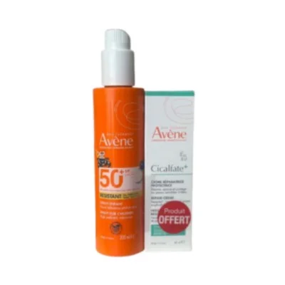 AVENE SPRAY SOLAIRE KIDS SPF50+ 200ML+ CREME CICALFATE+ 40ML OFFERTE