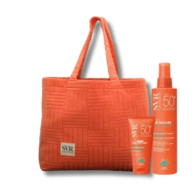 SVR Coffret Sun Secure Blur Teinté SPF50 + Sun Secure Spray + Sac Offert