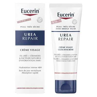 Eucerin Urea Repair Crème Visage 5% Urée Peau Sèche 50ml