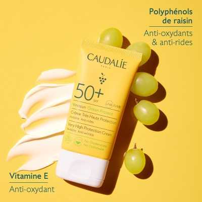 Caudalie Vinosun – Crème Très Haute Protection SPF50+