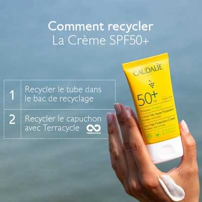 Caudalie Vinosun – Crème Très Haute Protection SPF50+