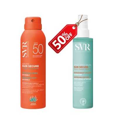 SVR SUN SECURE BRUME SPF50+ 200ML+SECURE SPRAY APRES SOLEIL 200ML (-50%)