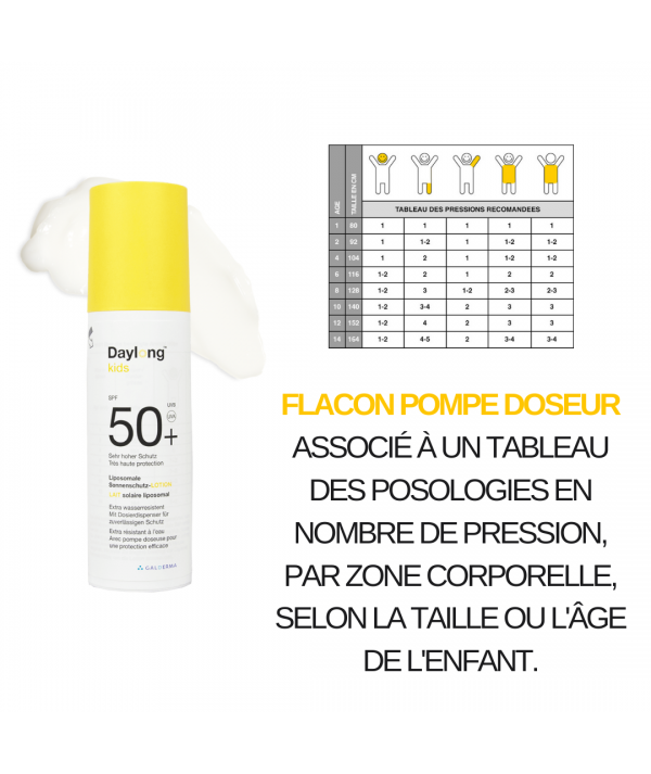 Daylong Kids lait solaire SPF50+ 150ML