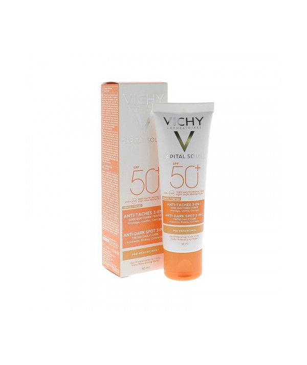 Vichy CAPITAL SOLEIL Soin anti-taches teinté 3-en-1 SPF50+, 50ml