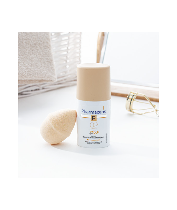 PHARMACERIS F FOND DE TEINT SPF 50+ (02 SAND) 30ML