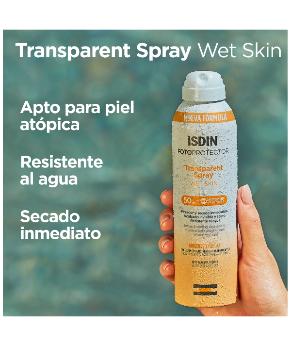 ISDIN Transparent Spray Wet Skin SPF50 250ml