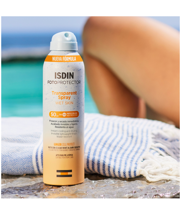 ISDIN Transparent Spray Wet Skin SPF50 250ml