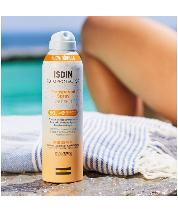 ISDIN Transparent Spray Wet Skin SPF50 250ml