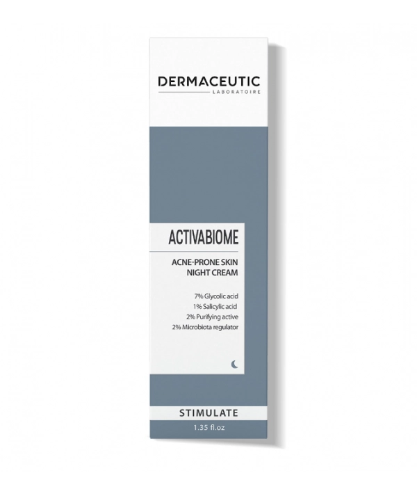 DERMACEUTIC ACTIBIOME Creme de Nuit Peau a Tendance Acneique 40ML