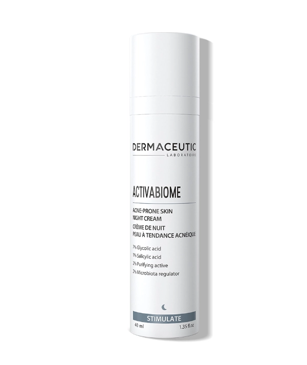 DERMACEUTIC ACTIBIOME Creme de Nuit Peau a Tendance Acneique 40ML