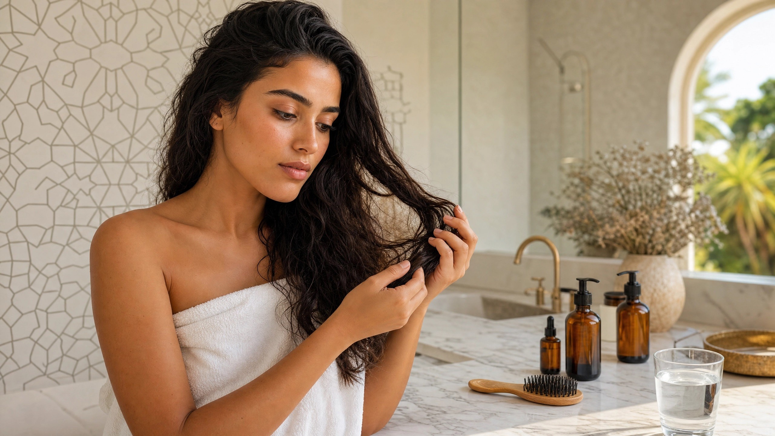 Chute de cheveux en Tunisie : les vraies causes invisibles (stress, carences, chaleur, eau calcaire) et les solutions qui fonctionnent